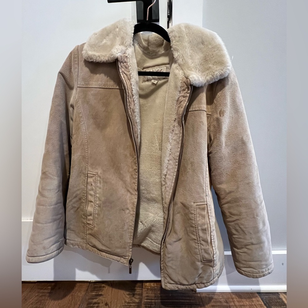 Vintage Winlit Fur lined jacket - size M